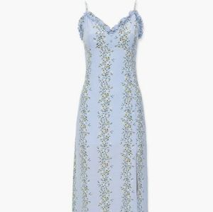 F21 Floral Ruffle-Trim Maxi Dress Size Medium SOLD OUT!!